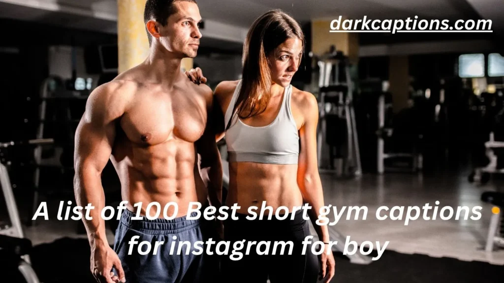 short gym captions for instagram for boy