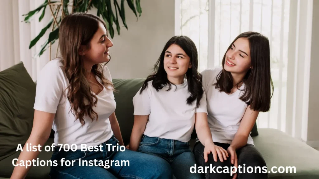 Trio Captions for Instagram for Girl One Word