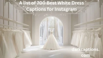 White Dress Captions for Instagram