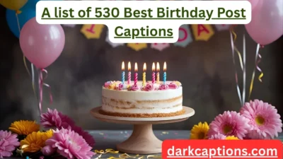 Birthday Post Captions