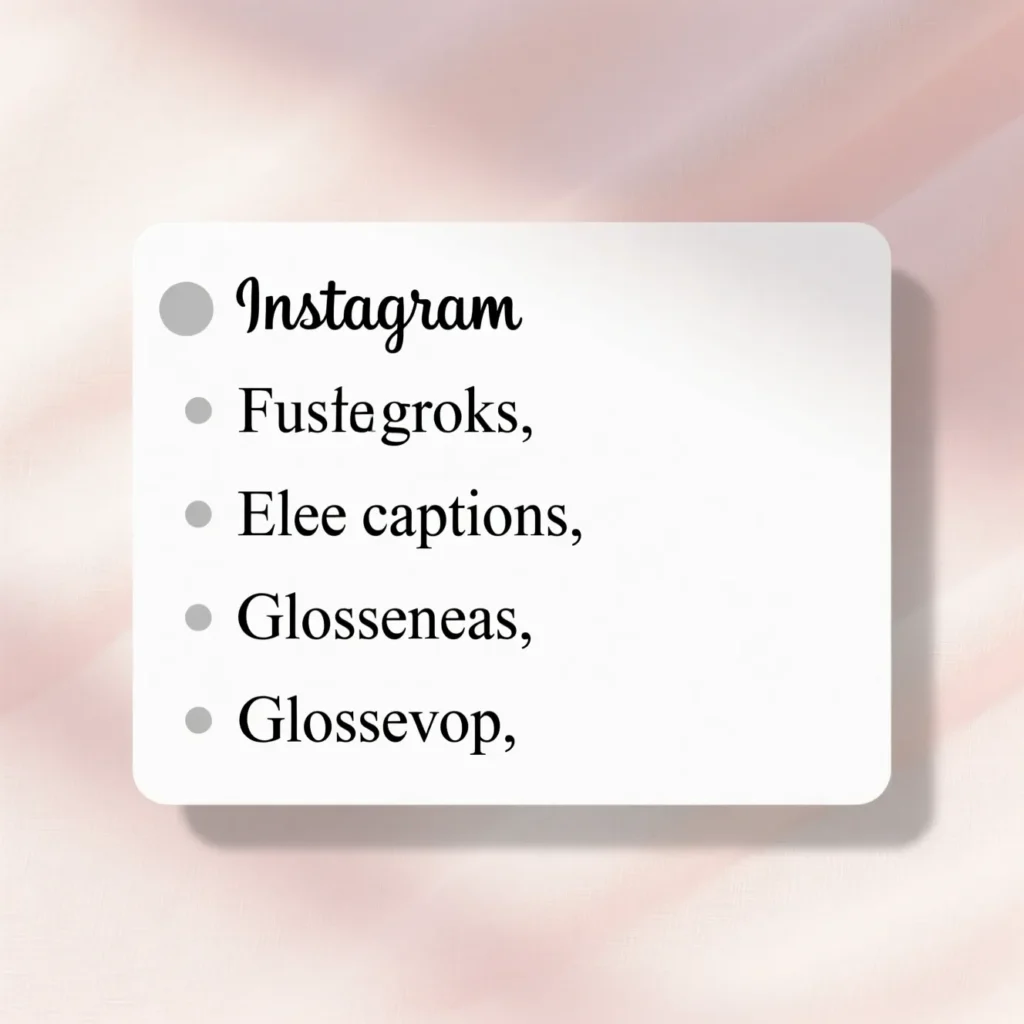 Bullet Captions for Instagram in English