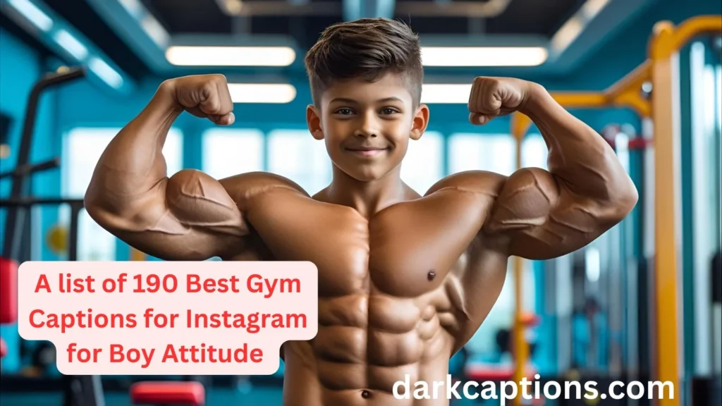 Gym Captions for Instagram for Boy Attitude
