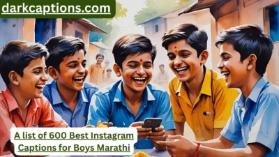 Instagram Captions for Boys Marathi