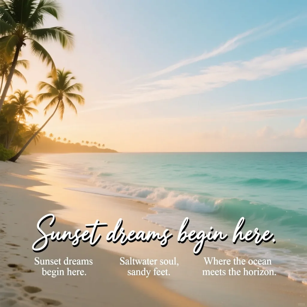 Nice Captions for Beach Photos