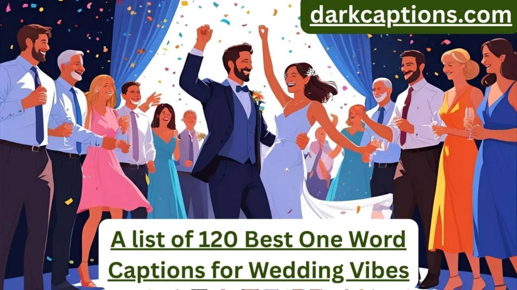 One Word Captions for Wedding Vibes