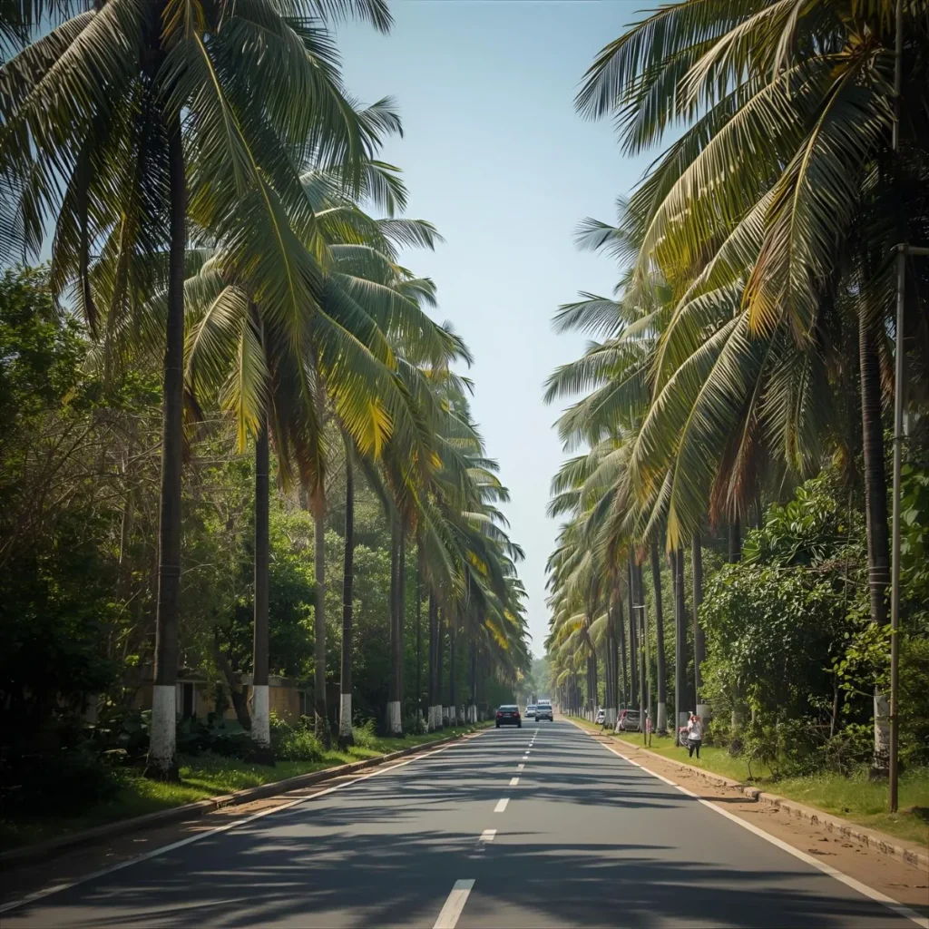 Parra Road Goa Captions