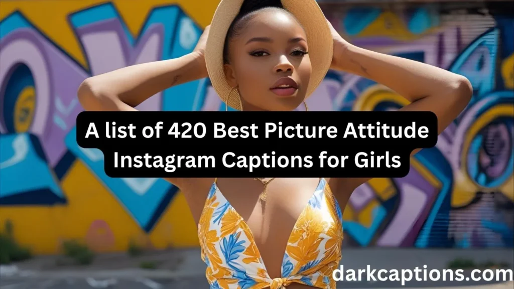 Picture Attitude Instagram Captions for Girls