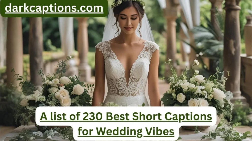 Short Captions for Wedding Vibes