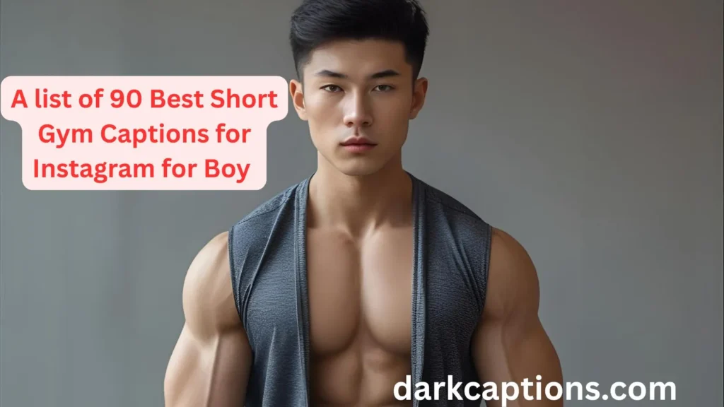 Short Gym Captions for Instagram for Boy