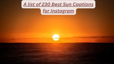 Sun Captions for Instagram