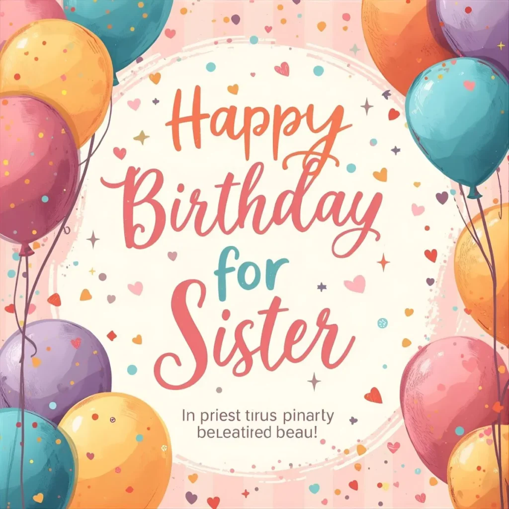 Birthday Captions for Sister Instagram