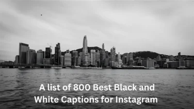 Black and White Captions for Instagram