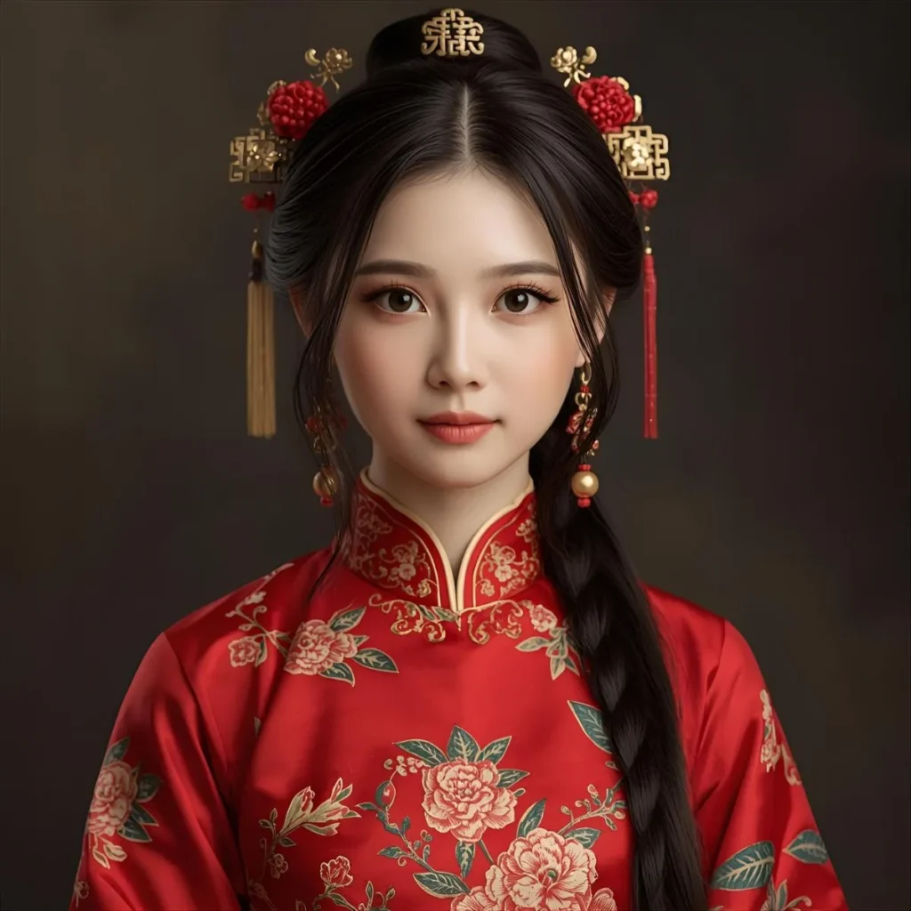 Captions for Traditional Look for Girl