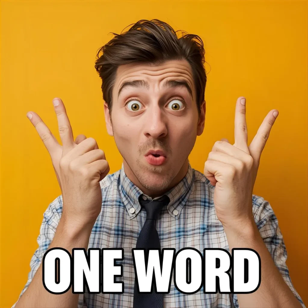 Short Funny Brother Captions for Instagram One Word