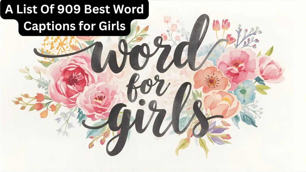 Word Captions for Girls