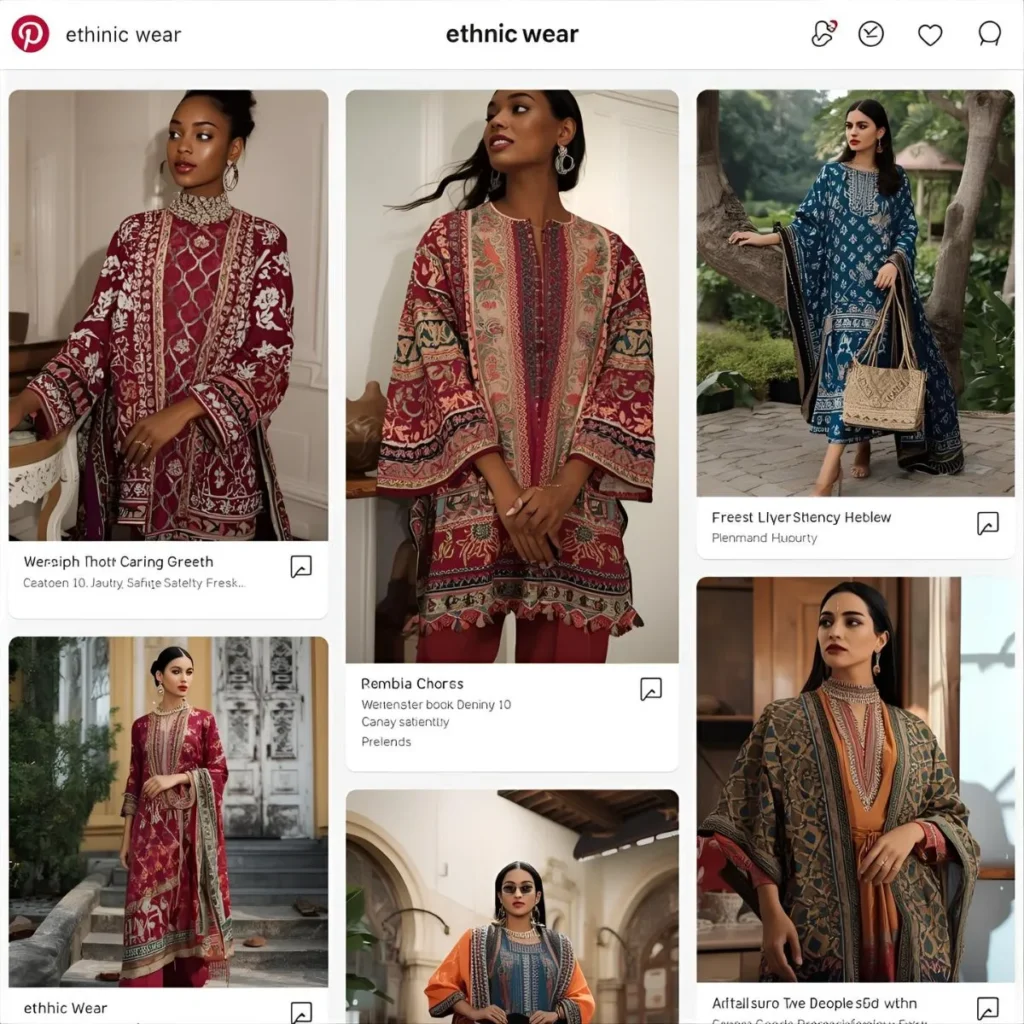 Ethnic Wear Captions for Instagram Pinterest in English
