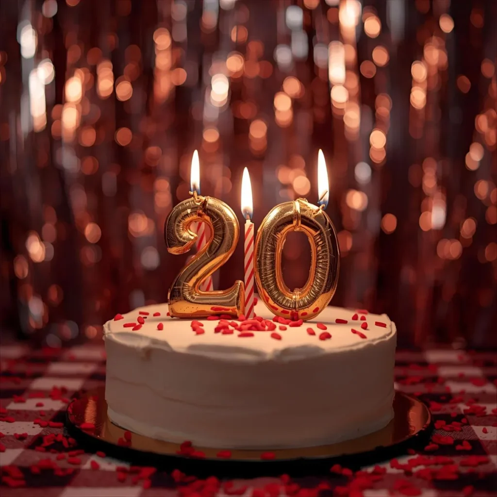 Short 20th Birthday Captions for Yourself