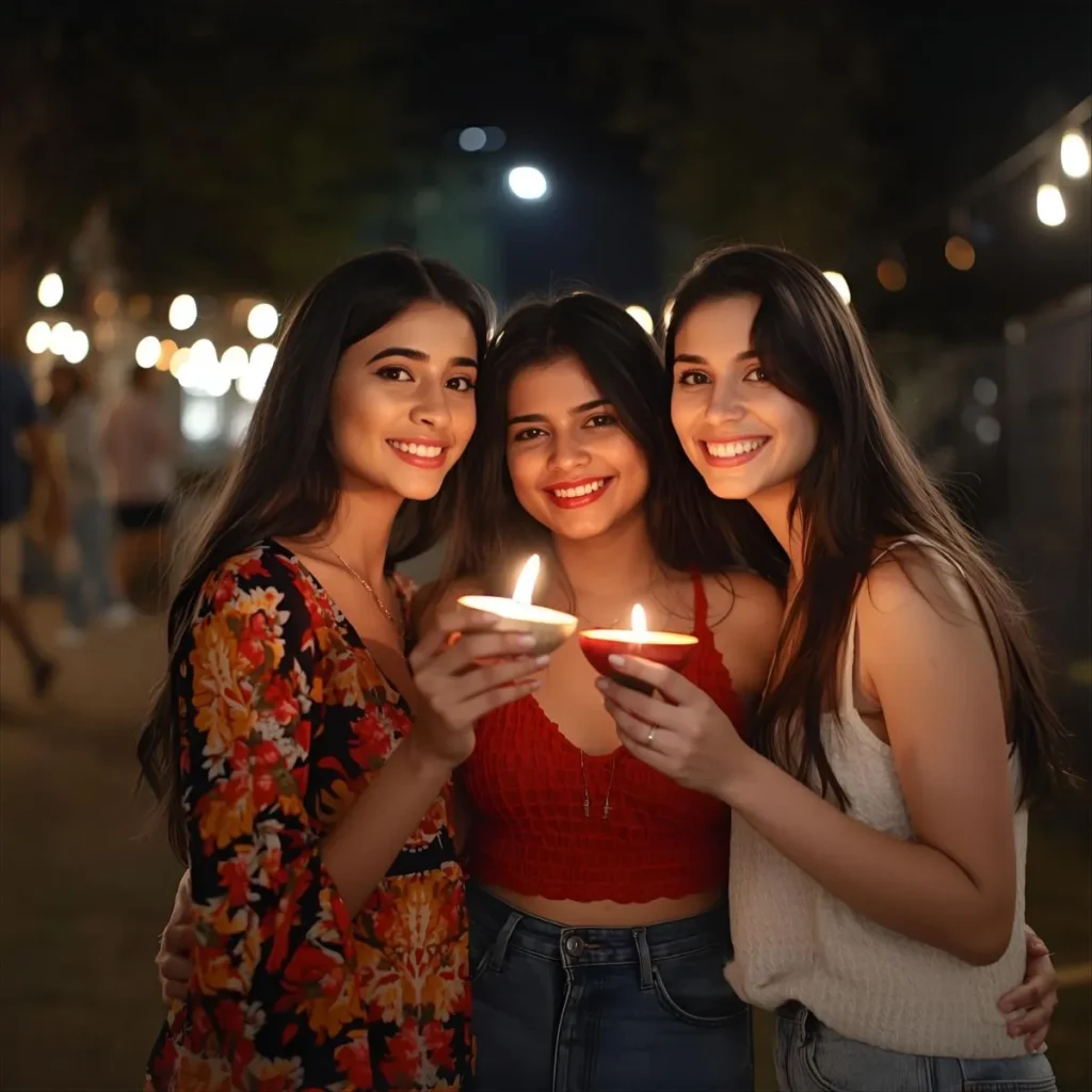 Short Diwali Captions for Instagram in Hindi with Friends