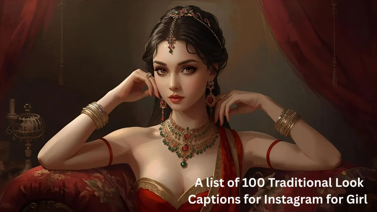 Traditional Look Captions for Instagram for Girl