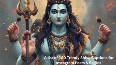 Trendy Shiva Captions for Instagram Posts & Selfies